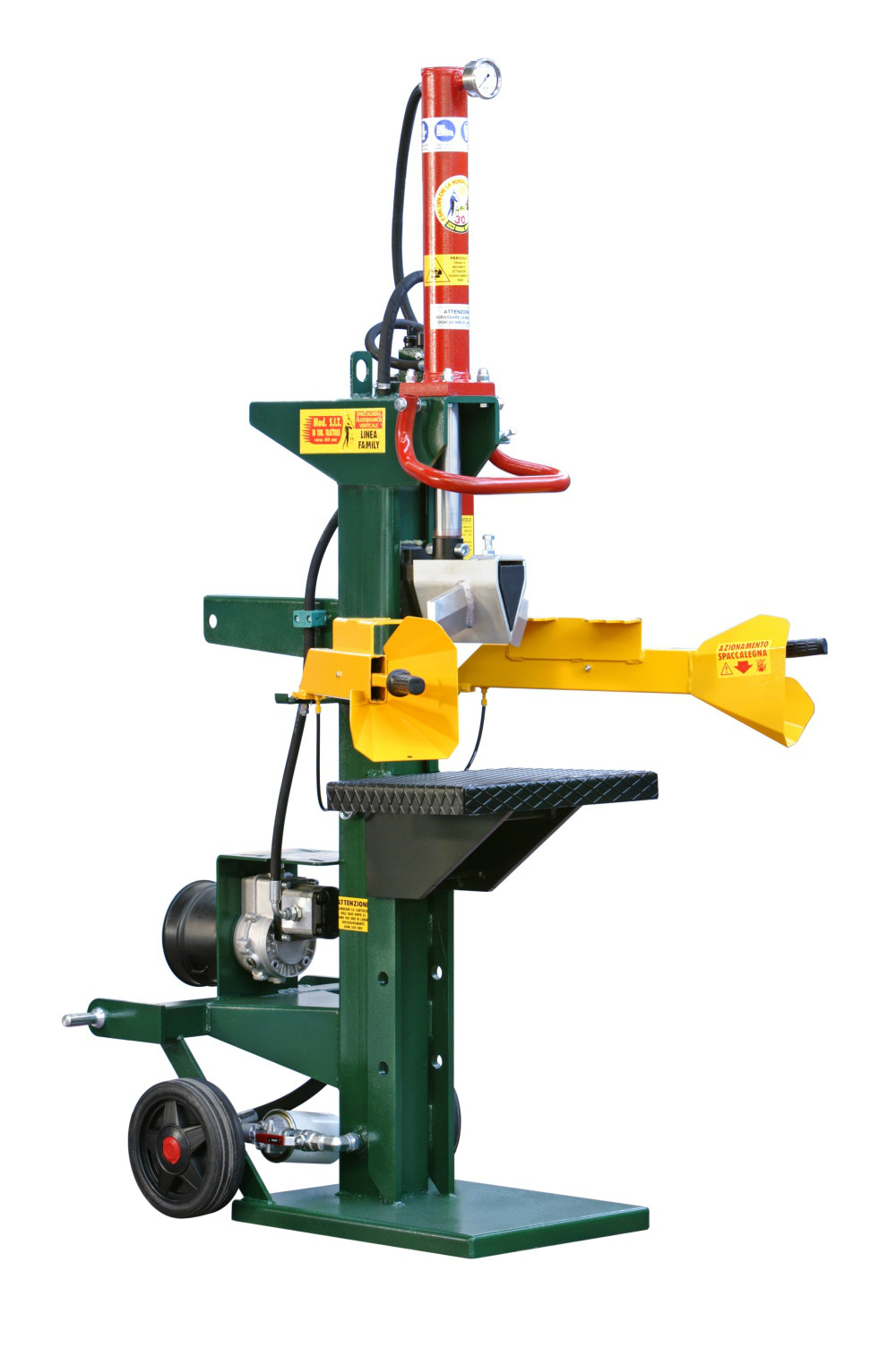 MODELLO SPACCALEGNA IDRAULICO VERTICALI CORSA 450 DA 15 TONNELLATE S.I.T.